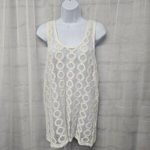 Banana Republic Cream Crochet Tank Top